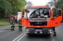 LKW blieb unter Bruecke haengen Koeln Ehrenfeld Innere Kanalstr Hornstr P444